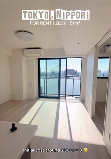 Brand New 2LDK High-Rise Apartment for Rent in Tokyo