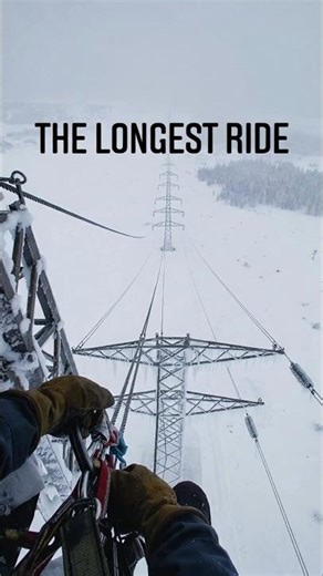 How Linemen Inspect High-Voltage Power Lines #shortsfeed