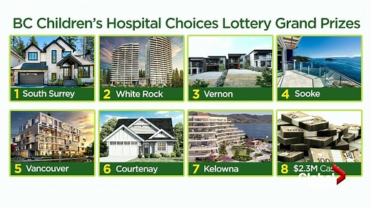 In case you missed it, here is the lucky grand prize winner of the @BC Children's Hospital Lottery T. De Pape Langley, B.C. Ticket number: 6619818 | Global BC