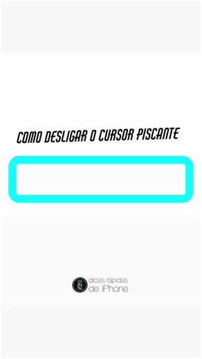 O cursor PISCA! Mas VOCÊ SABIA que dá para DESLIGAR esse piscar do cursor no iPhone?! No iPhone vá em Ajustes > Acessibilidade > Movimento > ATIVAR Preferir Cursor Não Piscante. AVISE OS AMIGOS. #Cursor #iPhone #iOS #Apple