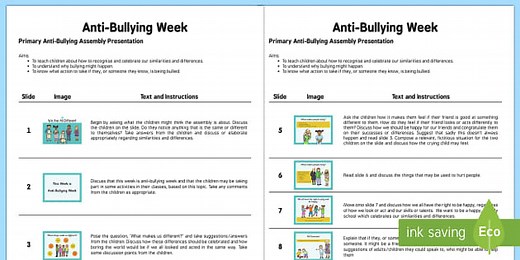 Anti Bullying KS1 Assembly Script