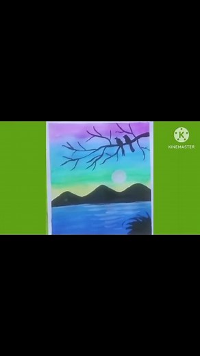 Easy watercolor painting 🎨😁 #art #creativity #painting Video credit:Yt channel