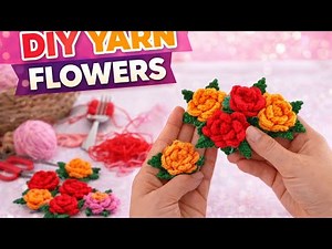 DIY Yarn Flower | Easy Handmade Craft Tutorial