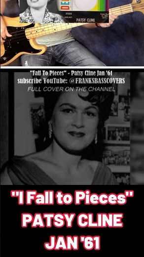 Fall To Pieces - Patsy Cline - FRANKS BASS COVERS #shorts