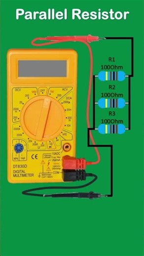 Resistance of Parallel Resistor #circuit #resistanceinseriesandparallel #resistor #resistance
