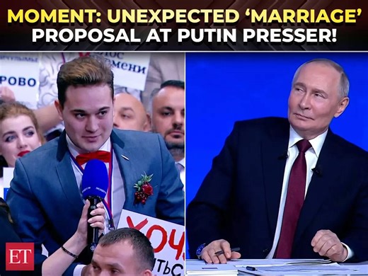 'Marry me': Young journo proposes to girlfriend at Putin's annual presser; Russian prez gives advice