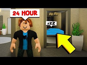 24 HOUR CHALLENGE IN STRANGER’S HOUSE!! (Roblox Bloxburg)
