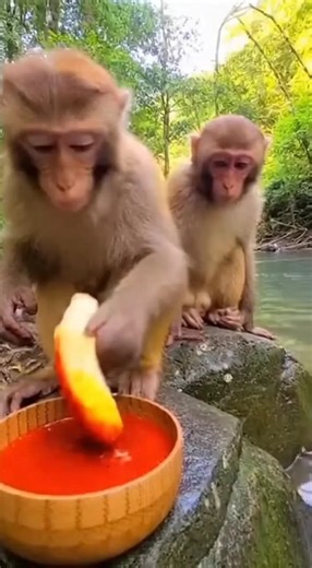 When Monkeys Try Spicy Food for the First Time! 😂🔥🐒
