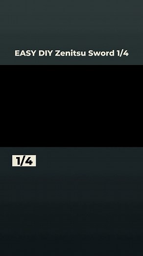 EASY DIY Zenitsu Sword 1/4