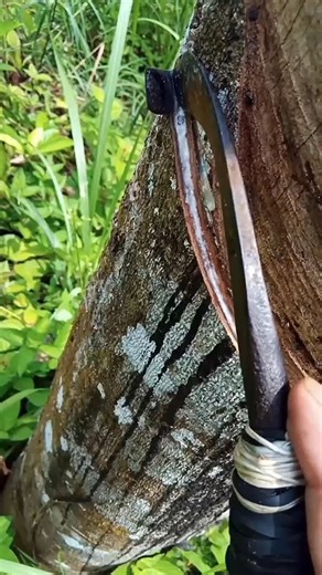 Petani Karet on Instagram: "Rubber tapping #latex #rubber"