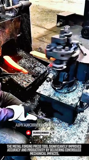Innovative Metal Forging Press Tool for Precision Hot Metal Forming! #shorts #machine #innovation