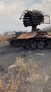 About this -Destroyed T-72B of the Russian Armed Forces with a RBU-6000 rocket launcher. You can take a detailed look at the design of the superstructure and the gabled barbecue above the guides. The item was transferred to the tank from a steamboat along with the platform (naturally without the loading device). The installation did not have time to fire. | Ukraine:News