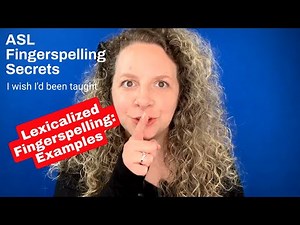 Secret 20: Lexicalized Fingerspelling: Examples *Fingerspelling Secrets* #asl #fingerspelling