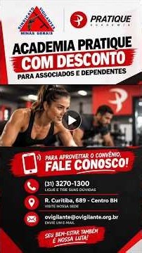 Convênio Pratique Fitness: associados(as) do Sindicato dos Vigilantes MG pagam a partir de R$ 99,90