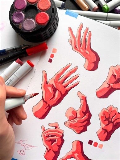 How to ACTUALLY Draw HANDS… 🖐️✍️ (ALSO if you love drawing, join my art Discord server!! ❤️) #arttutorials #arttutorial #drawingtutorial #handdrawing #arttips