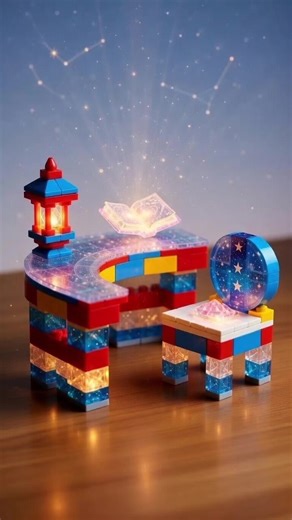 Magical LEGO Desk Build ✨🧱 #LEGO #LEGOBuild #MagicBricks #CreativeLEGO #BrickDesign