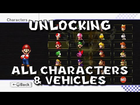 Mario Kart Wii - Unlocking All Characters & Vehicles