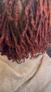 COLOR THOSE DAMN LOCS… if you aren’t ready to transition! ➡️Let’s talk about grey roots, and why they can make your locs look thinner (even when they’re not). ➡️This is one of the biggest visual illusions I see behind the chair. ➡️When grey hair grows in, the texture often changes. It’s usually coarser, drier, and more wiry than pigmented hair. ▶️That shift alone affects how your locs sit at the root. Instead of laying compact and dense, grey regrowth tends to stand apart, creating tiny gaps tha