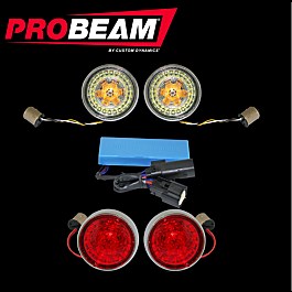 Sportster ProBEAM® Bullet Bezel Turn Signal Conversion Kit with Signal Stabilizer™
