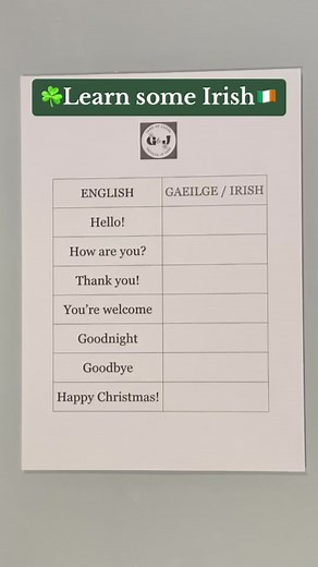 Cúpla Focal: Learn Irish with Ines