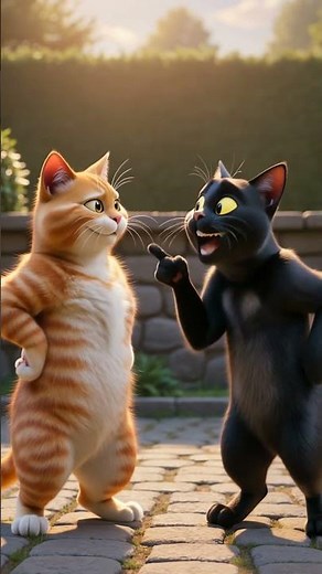 😼⚔️ Orange vs Black Cat Fight for the White Queen… Plot Twist Ending 😂💍🔥