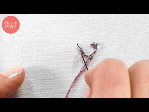 Knotting off groups of French Knots | Beginner Embroidery Techniques