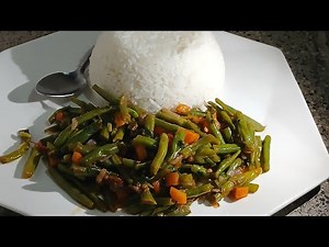 how to cook delicious french beans /mishiri 🤤🤤 so yummy