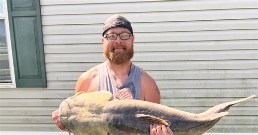 Monroe County man catches record-breaking flathead catfish, weighing 64.46 pounds
