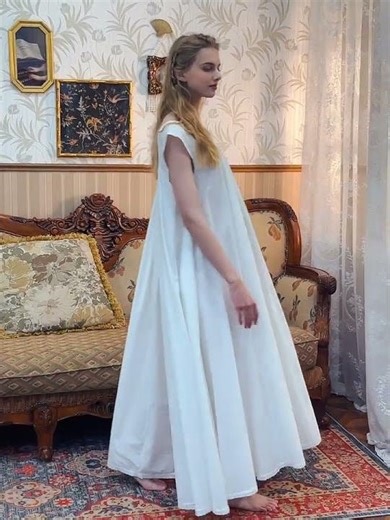 Sueasyretro 100% cotton Victorian-style nightgown #sueasyretro #nightgown