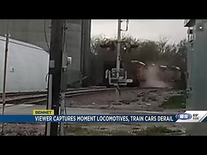 BNSF train derails in Bennet