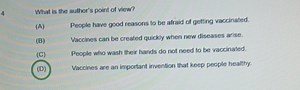What is the author's point of view?People have good reasons to... | Filo