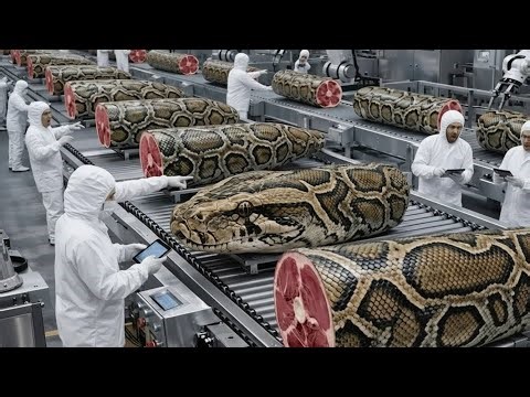 AI Technology Exposed 😱 | Inside a Python Farming Factory for Meat & Skin