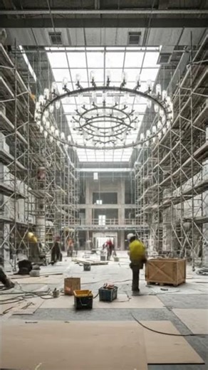 Luxury hotel lobby atrium #buildingprogress #skyscraperconstruction