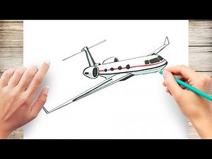 How to Draw Realistic Airplane