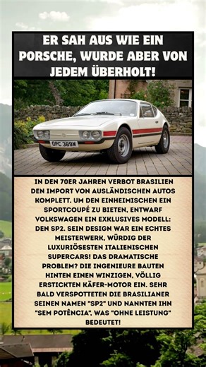 VOLKSWAGEN SP2: DER LANGSAMSTE SPORTWAGEN DER WELT! 🐢