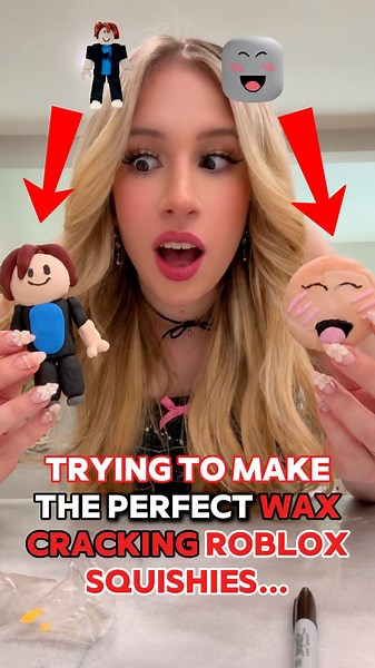 PERFECTING “ROBLOX” WAX CRACKING SQUISHIES!! 🤭🥓