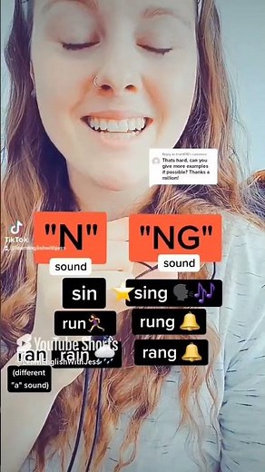 "N" vs. "NG" PRONUNCIATION PRACTICE (sin vs sing, run vs rung, rain vs rang) / HOW TO PRONOUNCE HELP