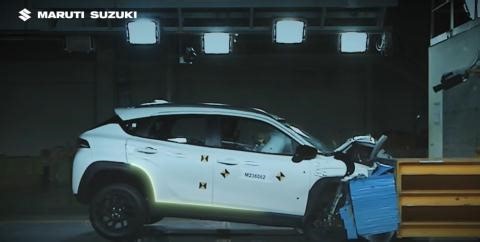 Maruti Fronx & Brezza internal crash test video released | Team-BHP