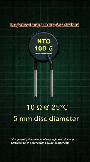 10D5 NTC Thermistor Rating Explained #Shorts #ntc #thermistor