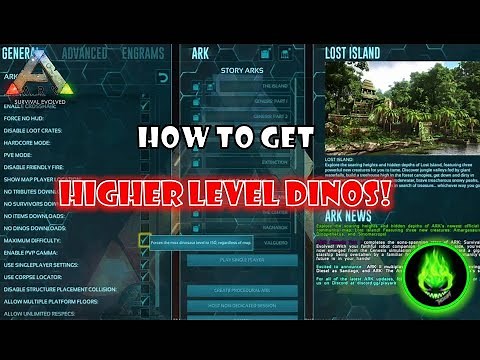 ARK - HOW TO GET HIGHER LEVEL DINOS IN SINGLE PLAYER!