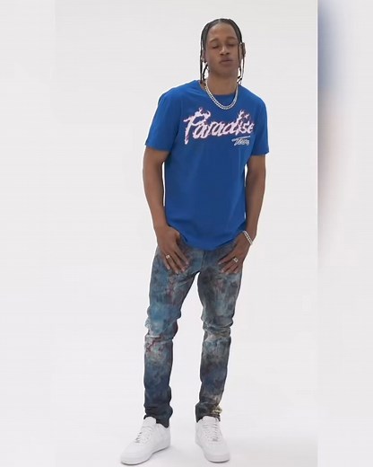 SEAN’s Pyrotechnic Denim Firework & Paradise Tour T-shirt: Your weekend vibe, dialed to perfection.  #weekendready | JORDAN CRAIG | Facebook