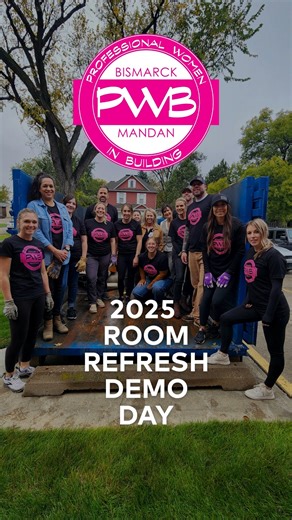 2025 Bismarck Mandan PWB Room Refresh Demo Day! Check out our day one fun as we redo two apartments for the Bismarck Cancer Center patients and families. Being able to unwind in an updated, clean, fresh space after what are bound to be some really long days can make such a difference in outlook and attitude. We are so excited to provide that! Many thanks to all of the project sponsors! Big River Builders Bismarck-Mandan Home Builders Association Cambria Capital Credit Union Carpet Garage Bismarc