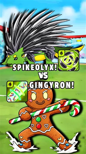 Gingyron Skill vs Spikeolyx Skill Battle In Dynamons World||#dynamonsworld#dynamon#shorts