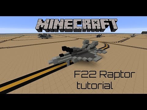 minecraft - F22 raptor tutorial