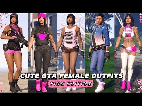 GTA V | 12 CUTE PINK FEMALE OUTFITS 🌸
