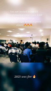 Last year was incredible. This year transformation conference will be transformational, fire 🔥 and incredible Save the date, clear your calendar and be physically present. See you soon #transformation #conference #church #transformationconference2024 #middlesbrough #teesside #wordofgod #deliverance #healing #revival #repentance | Pastor Christian Moses