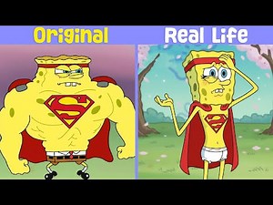 SpongeBob Transformation 🤓 | SpongeBob Original vs Real life | SpongeBob Animation