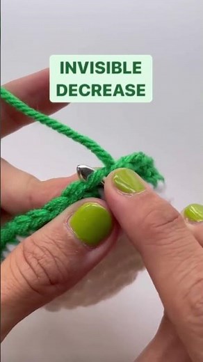 CROCHET: How to do invisible decrease