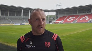 🎙️ Captain James Roby says the body is feeling great and everyone has a bounce in their step and a smile on their face as the squad returned to full-time training at a new-look The Totally Wicked Stadium on Monday. 😁 Full interview on Saints TV 👇 📺 tv.saintsrlfc.com | St.Helens RLFC