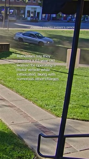 67-year-old woman arrested for doing donuts on courthouse lawn in Indiana